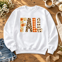 Fall Sweatshirt and Shirt, Floral Leopard Pumpkin Graphic