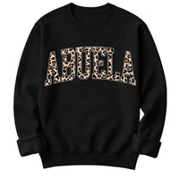 Personalized Grandma Sweatshirt Custom Leopard Nickname Gigi Mimi Nana Mama Mother's Day Family Matching Gift Women Leopard Varsity – ABUELA