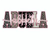 Personalized Grandma Sweatshirt With Leopard Nickname – ABUELA