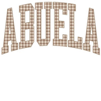 Personalized Grandma Sweatshirt Vintage Gingham Varsity – ABUELA