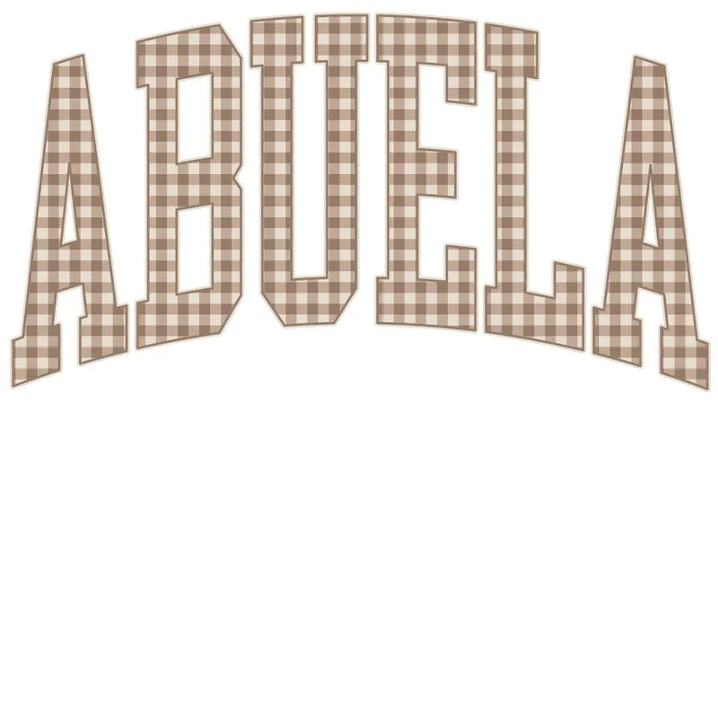 Personalized Grandma Sweatshirt Vintage Gingham Varsity – ABUELA