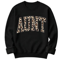 Personalized Grandma Sweatshirt Custom Leopard Nickname Gigi Mimi Nana Mama Mother's Day Family Matching Gift Women Leopard Varsity – AUNT
