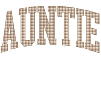 Personalized Grandma Sweatshirt Vintage Gingham Varsity – AUNTIE