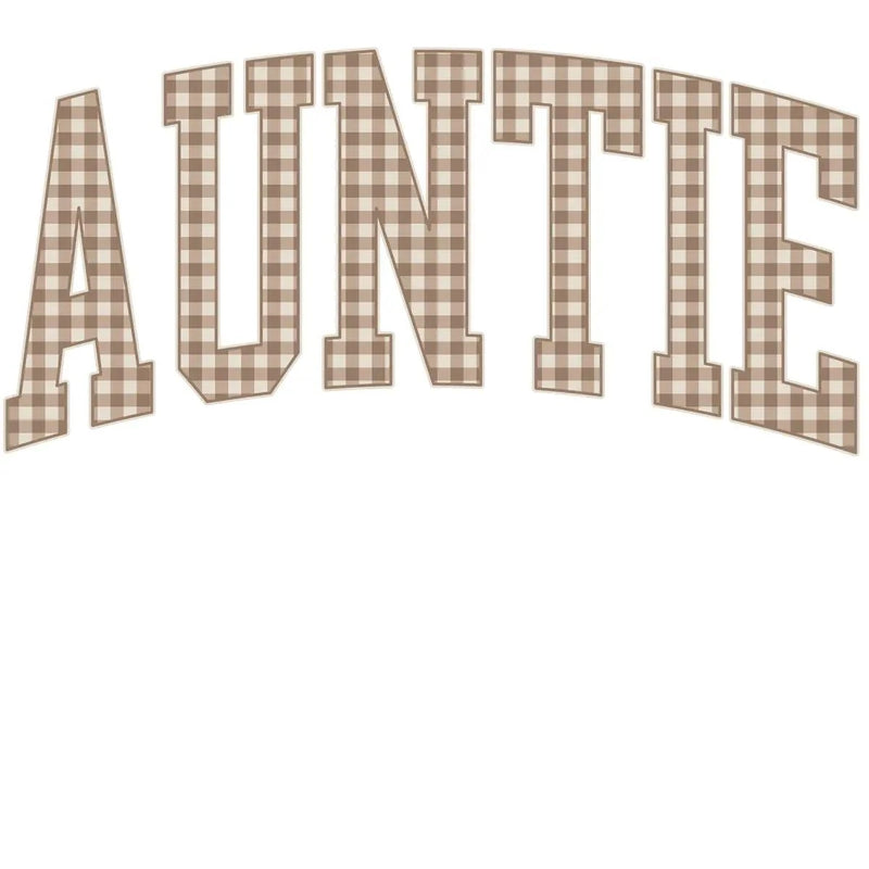 Personalized Grandma Sweatshirt Vintage Gingham Varsity – AUNTIE