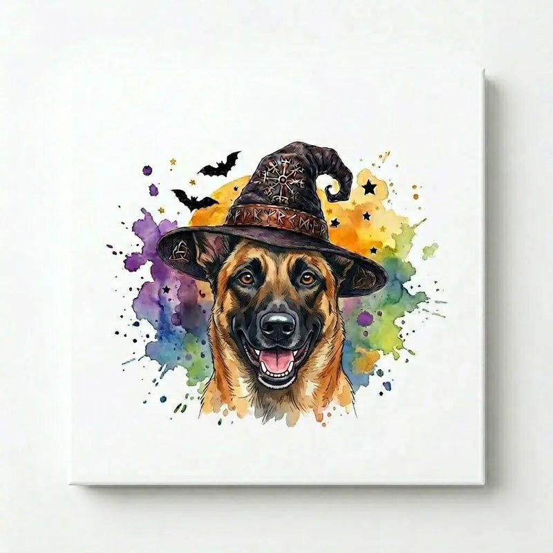 Custom Witch Dog Breed Halloween T-Shirt, Spooky Dog Mom Graphic Tee, Fall Pet Lover Costume Apparel – Belgian