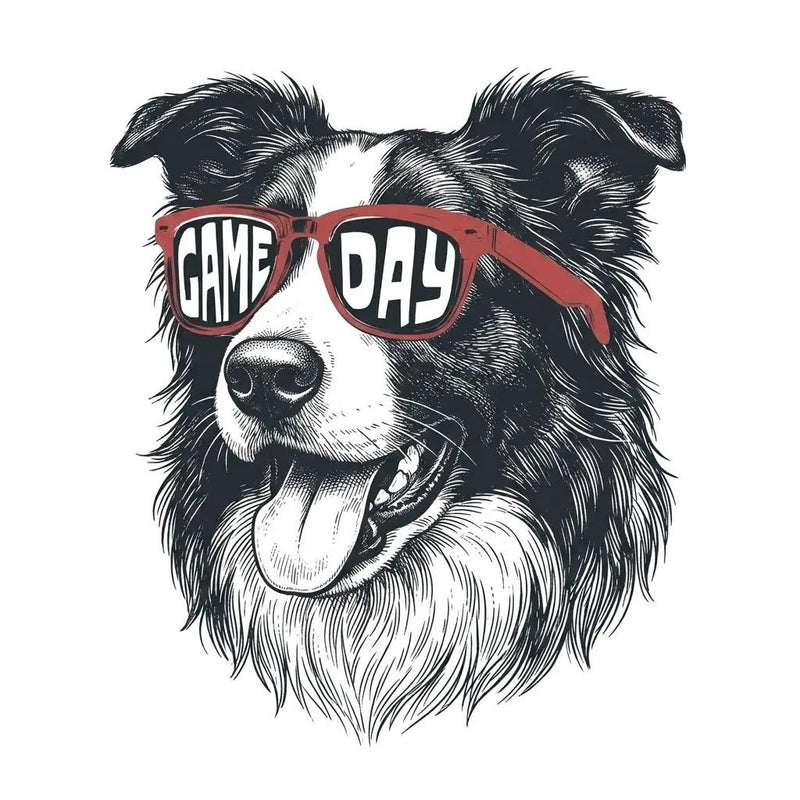 Personalized Dog Breed Game Day Sweatshirt, Custom Choose Your Dog, Football Pet Lover Gift for Dog Mom Dad Fall Sports Fans – Border Collie