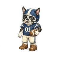 Personalized Dog Breed Football Sweatshirt, Custom Choose Your Dog Player, Game Day Dog Mom Dad Gift for Pet Lovers and Sports Fans – Boston Terrier