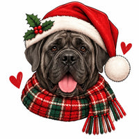 Personalized Dog Breed Christmas Sweatshirt, Custom Santa Dog Portrait with 50+ Breed Choices, Holiday Gift for Dog Moms – Cane Corso