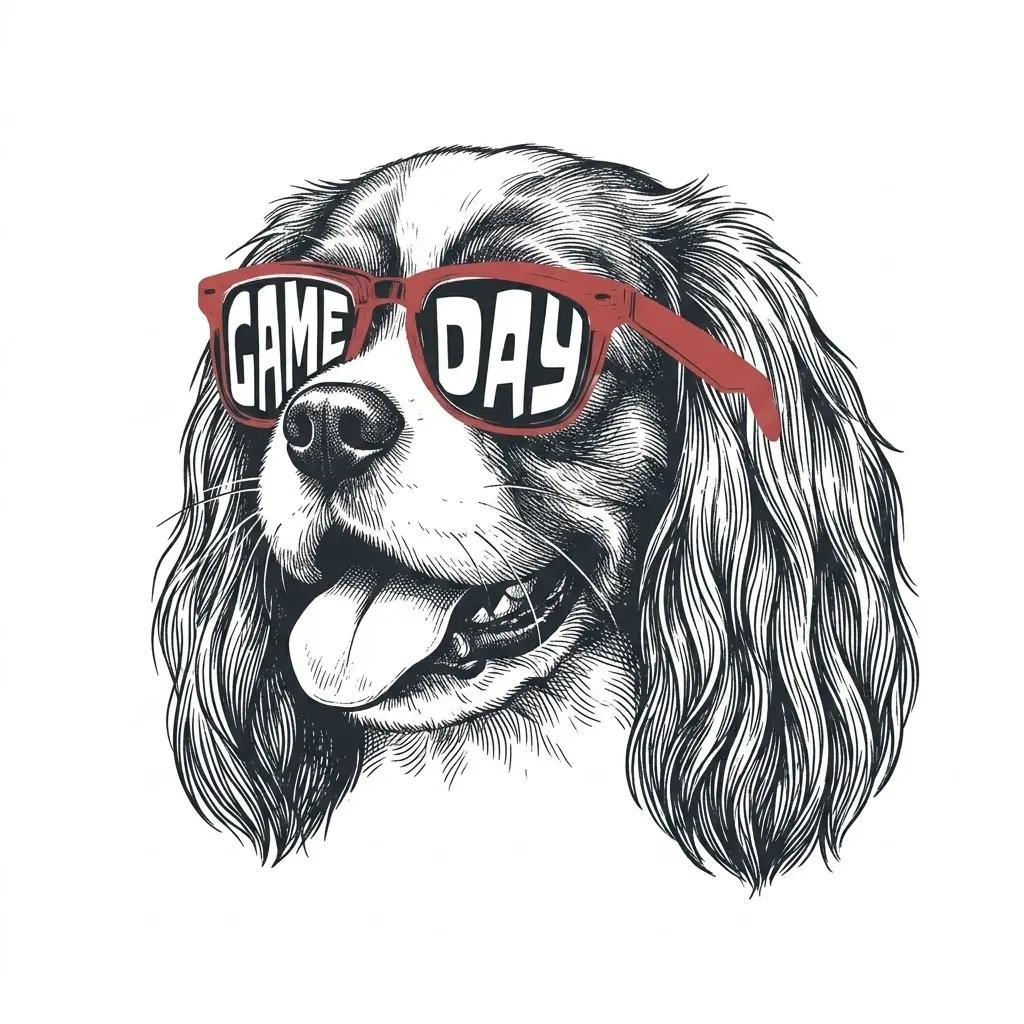 Personalized Dog Breed Game Day Sweatshirt, Custom Choose Your Dog, Football Pet Lover Gift for Dog Mom Dad Fall Sports Fans – Cavalier King Charles