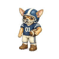 Personalized Dog Breed Football Sweatshirt, Custom Choose Your Dog Player, Game Day Dog Mom Dad Gift for Pet Lovers and Sports Fans – Chihuahua