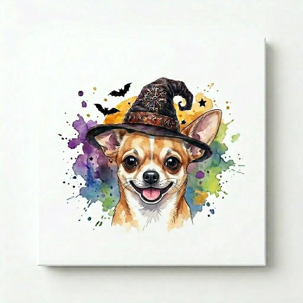Custom Witch Dog Breed Halloween T-Shirt, Spooky Dog Mom Graphic Tee, Fall Pet Lover Costume Apparel – Chihuahua