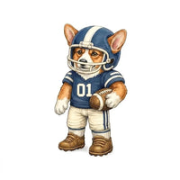 Personalized Dog Breed Football Sweatshirt, Custom Choose Your Dog Player, Game Day Dog Mom Dad Gift for Pet Lovers and Sports Fans – Corgi