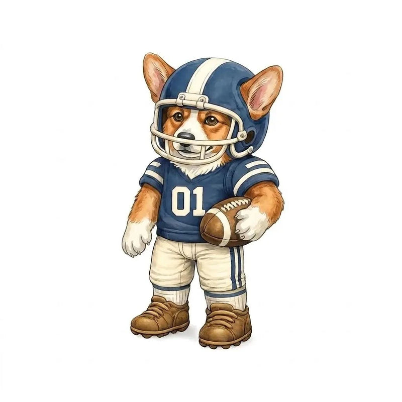 Personalized Dog Breed Football Sweatshirt, Custom Choose Your Dog Player, Game Day Dog Mom Dad Gift for Pet Lovers and Sports Fans – Corgi