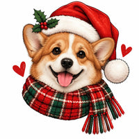 Personalized Dog Breed Christmas Sweatshirt, Custom Santa Dog Portrait with 50+ Breed Choices, Holiday Gift for Dog Moms – Corgi