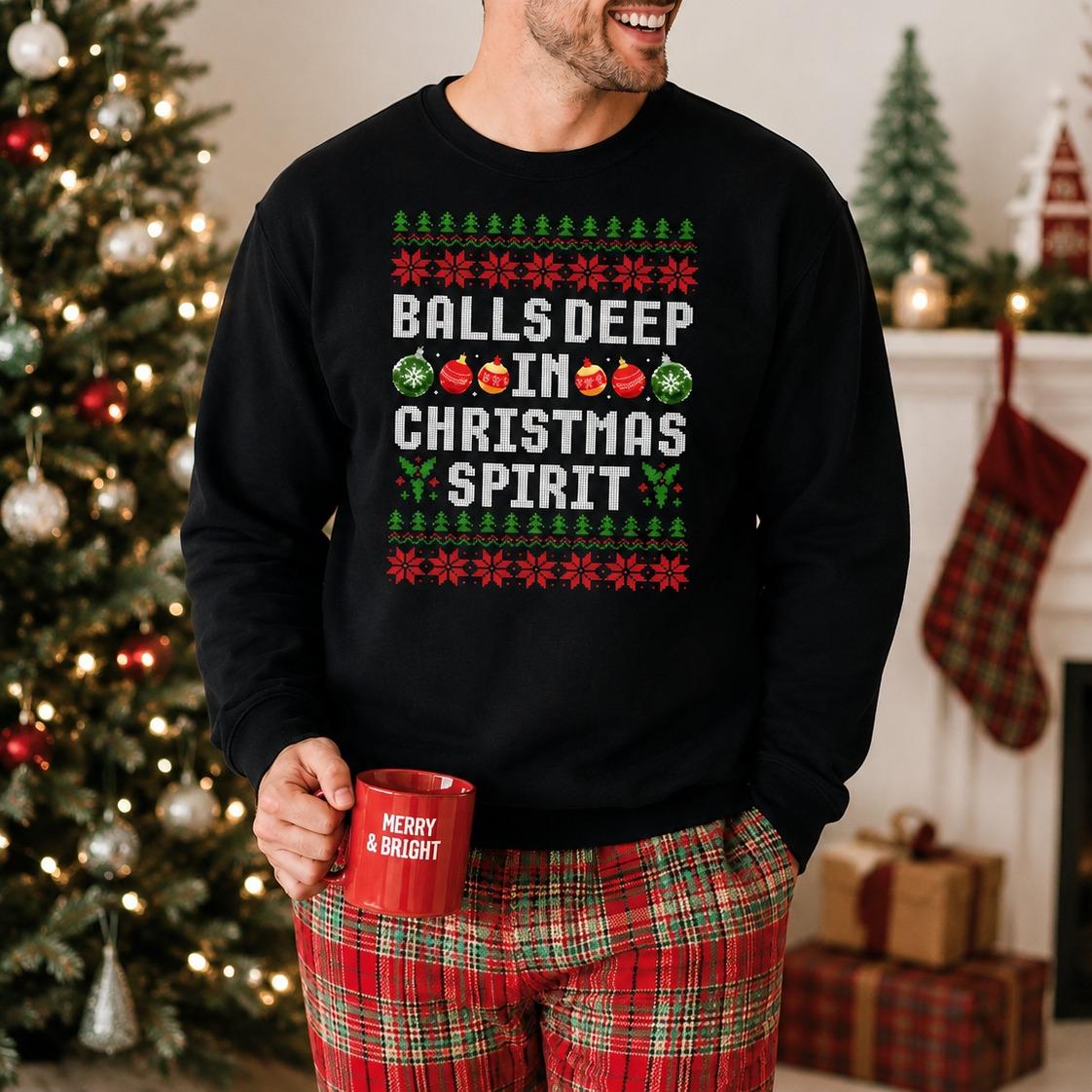 Custom Funny Couple Christmas Sweatshirt, Choose Your Design, Matching Xmas Holiday Party Gift – Design 1