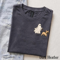 Custom Ghost Dog Breed Halloween T-Shirt, Spooky Season Pet Lover Graphic Tee – French Bulldog