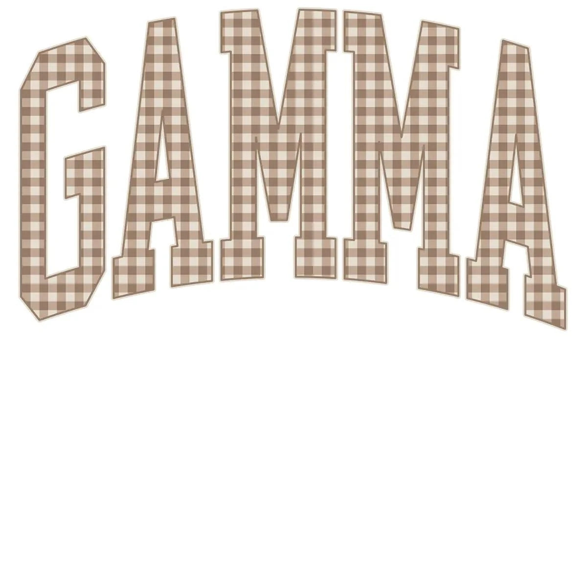 Personalized Grandma Sweatshirt Vintage Gingham Varsity – GAMMA