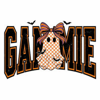 Custom Halloween Family Name Shirt, Personalized Mama Mimi Nana Gigi Auntie Grandma Ghost Bow Graphic Tee, Spooky Fall Gift – GAMMIE