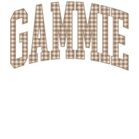 Personalized Grandma Sweatshirt Vintage Gingham Varsity – GAMMIE