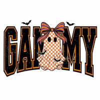 Custom Halloween Family Name Shirt, Personalized Mama Mimi Nana Gigi Auntie Grandma Ghost Bow Graphic Tee, Spooky Fall Gift – GAMMY