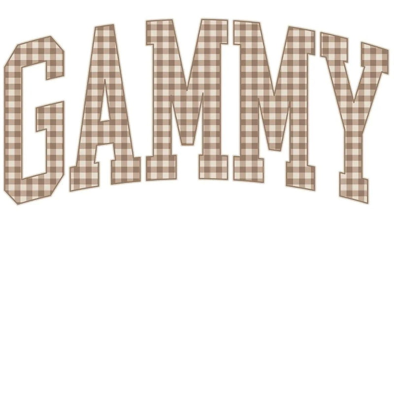 Personalized Grandma Sweatshirt Vintage Gingham Varsity – GAMMY
