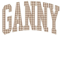 Personalized Grandma Sweatshirt Vintage Gingham Varsity – GANNY