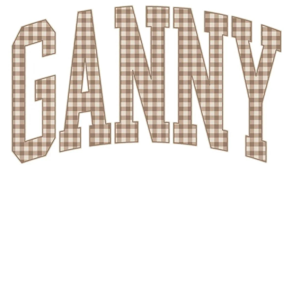 Personalized Grandma Sweatshirt Vintage Gingham Varsity – GANNY