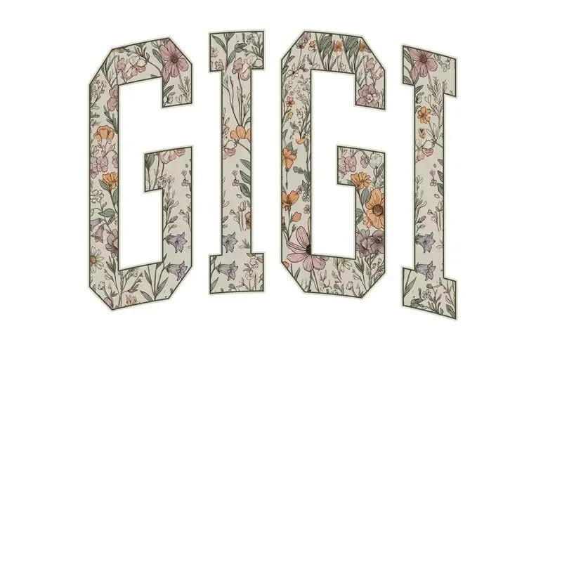 Personalized Grandma Sweatshirt Floral Varsity Grandma Nickname Custom Name Mother's Day Gift Women Cottage Floral Style – GIGI