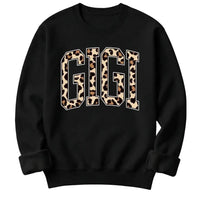 Personalized Grandma Sweatshirt Custom Leopard Nickname Gigi Mimi Nana Mama Mother's Day Family Matching Gift Women Leopard Varsity – GIGI