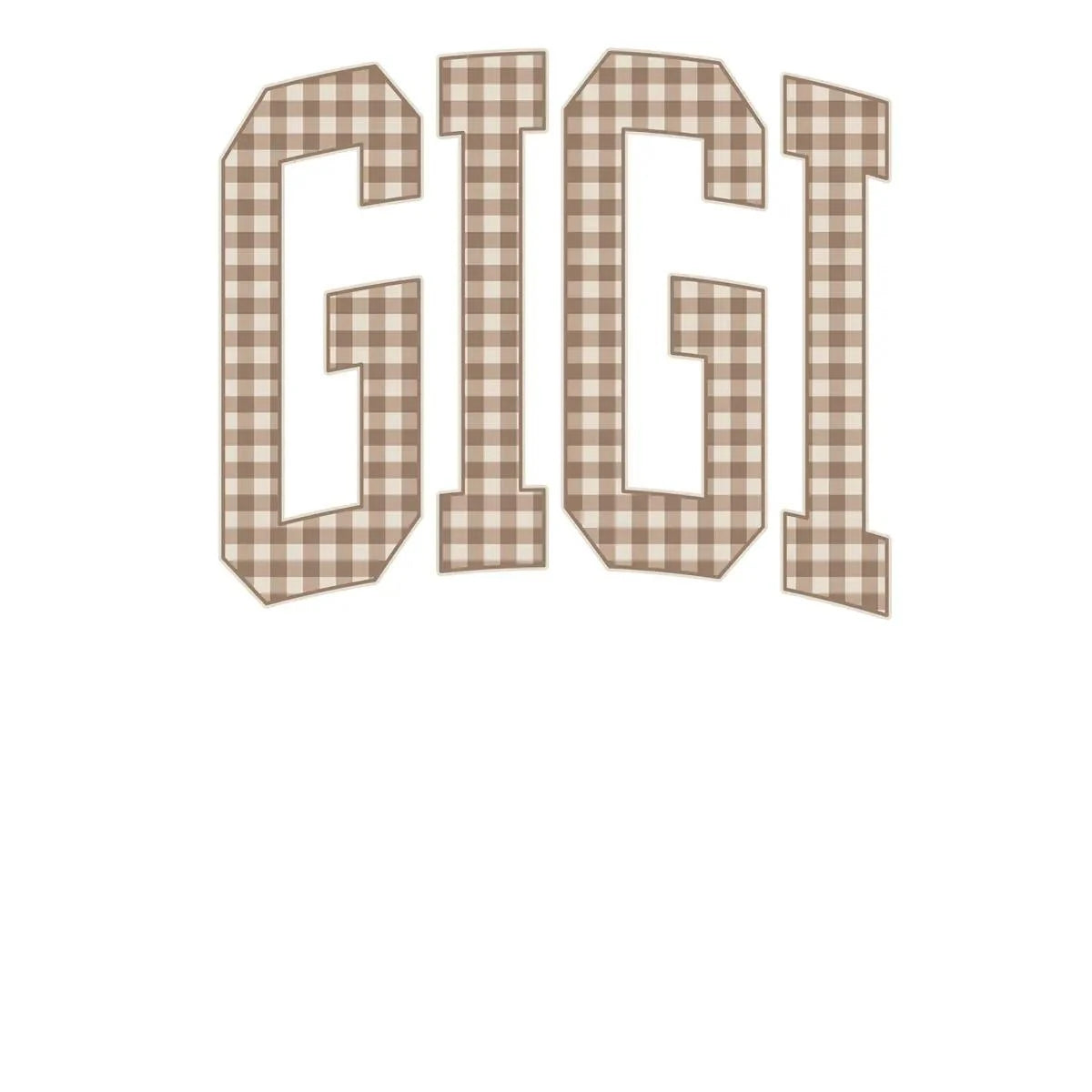 Personalized Grandma Sweatshirt Vintage Gingham Varsity – GIGI
