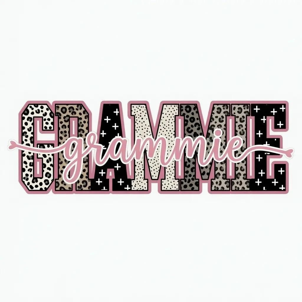 Personalized Grandma Sweatshirt With Leopard Nickname – GRAMMIE