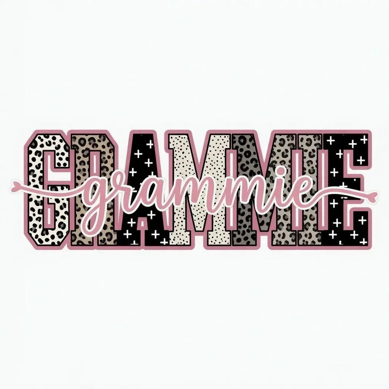 Personalized Grandma Sweatshirt With Leopard Nickname – GRAMMIE