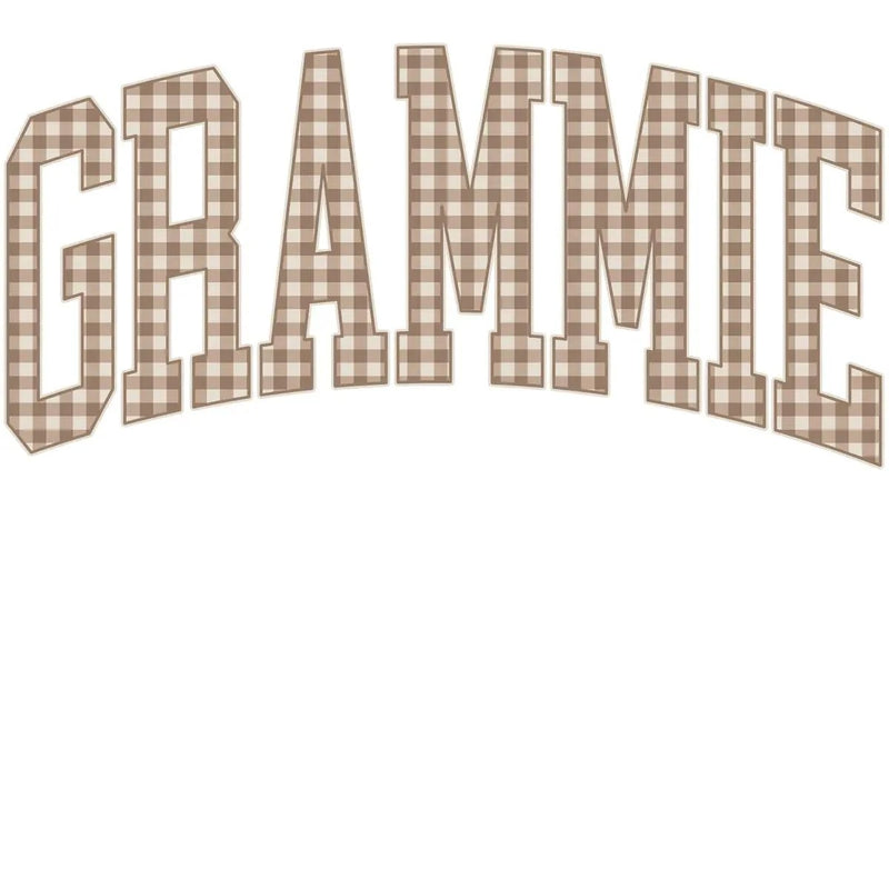Personalized Grandma Sweatshirt Vintage Gingham Varsity – GRAMMIE