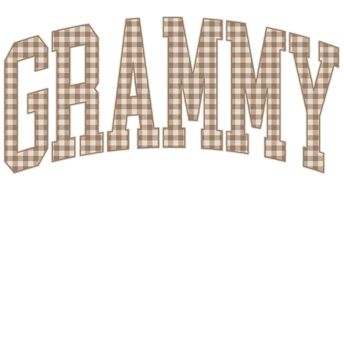 Personalized Grandma Sweatshirt Vintage Gingham Varsity – GRAMMY