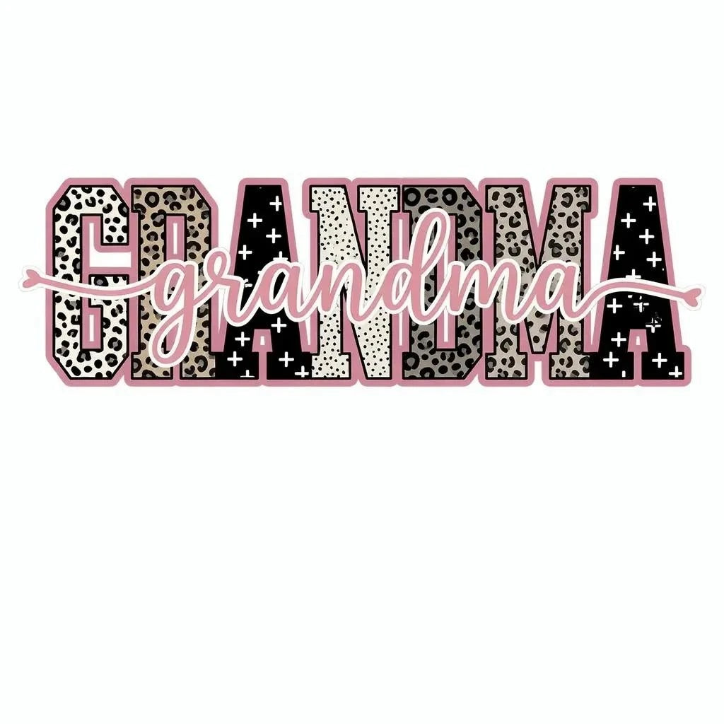 Personalized Grandma Sweatshirt With Leopard Nickname – GRANDMA