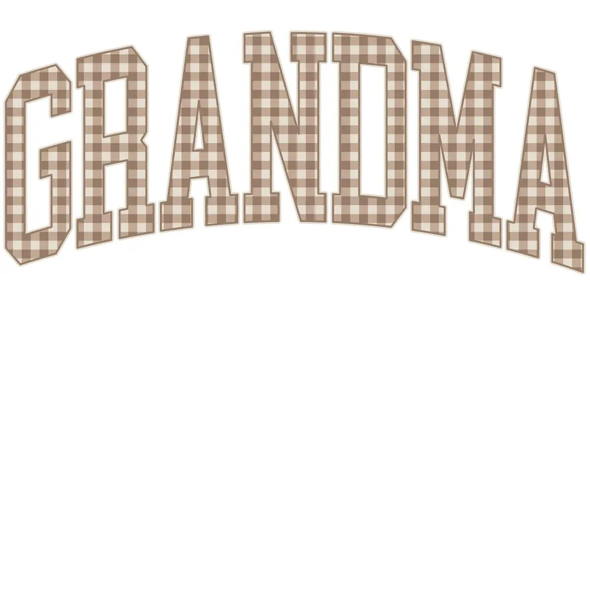 Personalized Grandma Sweatshirt Vintage Gingham Varsity – GRANDMA