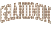 Personalized Grandma Sweatshirt Vintage Gingham Varsity – GRANDMOM
