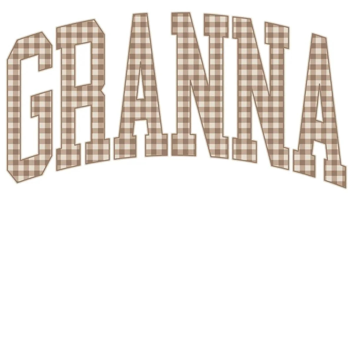 Personalized Grandma Sweatshirt Vintage Gingham Varsity – GRANNA