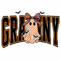 Custom Halloween Family Name Shirt, Personalized Mama Mimi Nana Gigi Auntie Grandma Ghost Bow Graphic Tee, Spooky Fall Gift – GRANNY