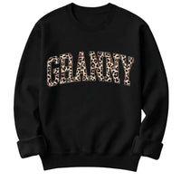 Personalized Grandma Sweatshirt Custom Leopard Nickname Gigi Mimi Nana Mama Mother's Day Family Matching Gift Women Leopard Varsity – GRANNY
