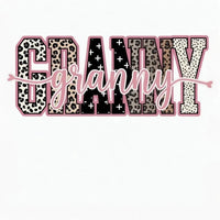 Personalized Grandma Sweatshirt With Leopard Nickname – GRANNY