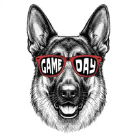 Personalized Dog Breed Game Day Sweatshirt, Custom Choose Your Dog, Football Pet Lover Gift for Dog Mom Dad Fall Sports Fans – German Shepherd
