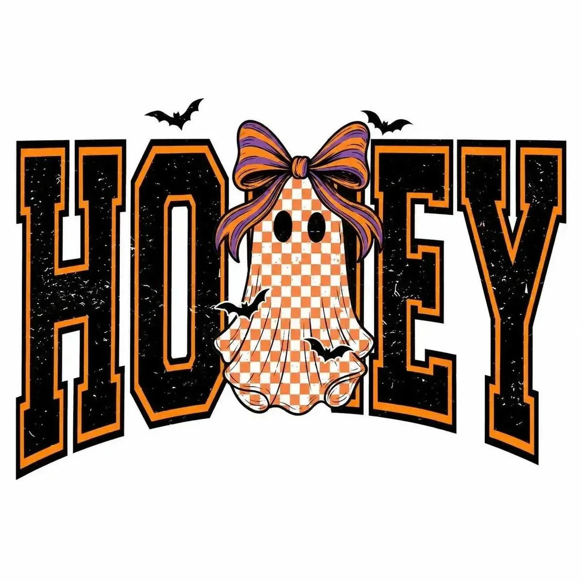 Custom Halloween Family Name Shirt, Personalized Mama Mimi Nana Gigi Auntie Grandma Ghost Bow Graphic Tee, Spooky Fall Gift – HONEY