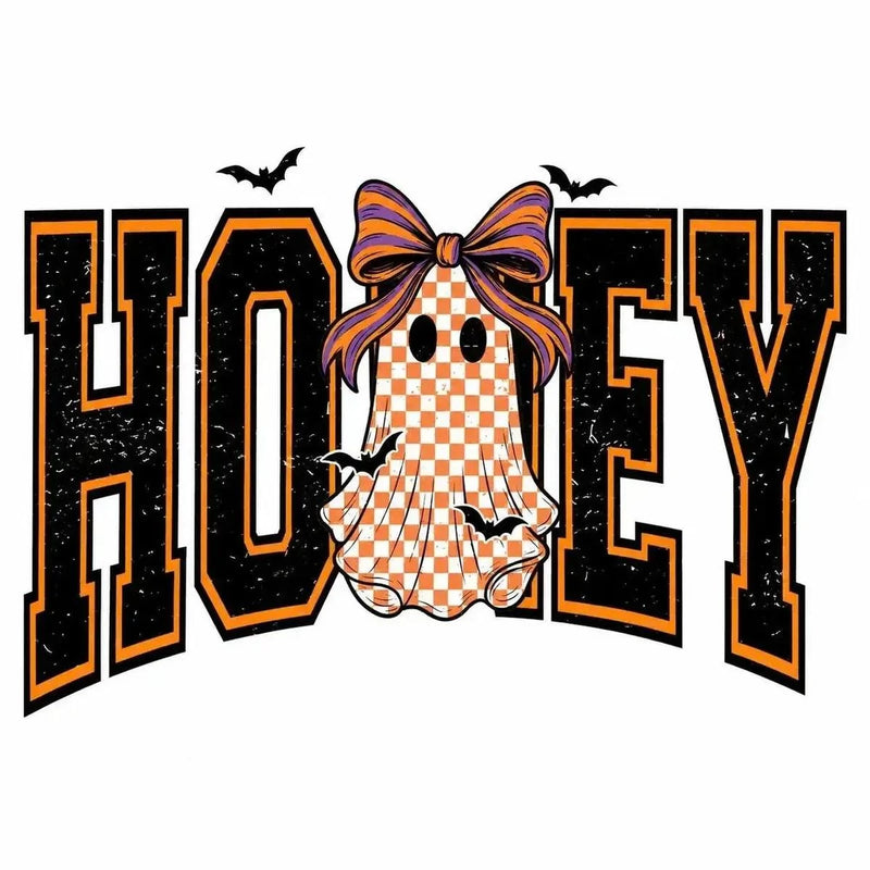 Custom Halloween Family Name Shirt, Personalized Mama Mimi Nana Gigi Auntie Grandma Ghost Bow Graphic Tee, Spooky Fall Gift – HONEY
