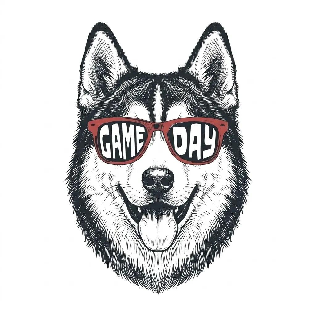 Personalized Dog Breed Game Day Sweatshirt, Custom Choose Your Dog, Football Pet Lover Gift for Dog Mom Dad Fall Sports Fans – Husky