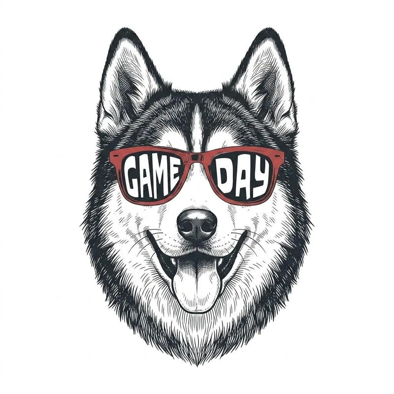 Personalized Dog Breed Game Day Sweatshirt, Custom Choose Your Dog, Football Pet Lover Gift for Dog Mom Dad Fall Sports Fans – Husky