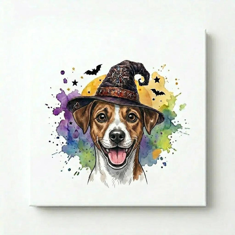 Custom Witch Dog Breed Halloween T-Shirt, Spooky Dog Mom Graphic Tee, Fall Pet Lover Costume Apparel – Jack Russell