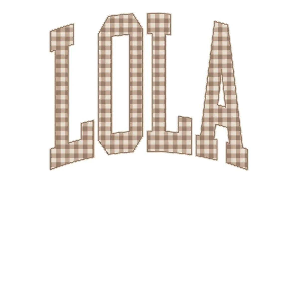 Personalized Grandma Sweatshirt Vintage Gingham Varsity – LOLA
