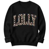 Personalized Grandma Sweatshirt Custom Leopard Nickname Gigi Mimi Nana Mama Mother's Day Family Matching Gift Women Leopard Varsity – LOLLY