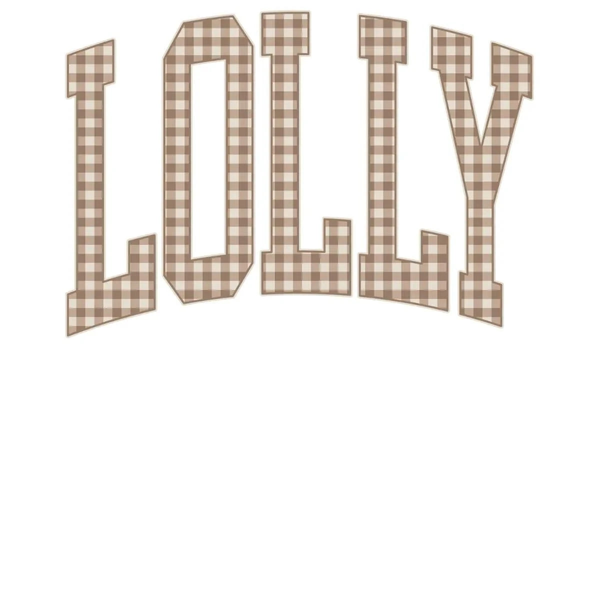 Personalized Grandma Sweatshirt Vintage Gingham Varsity – LOLLY